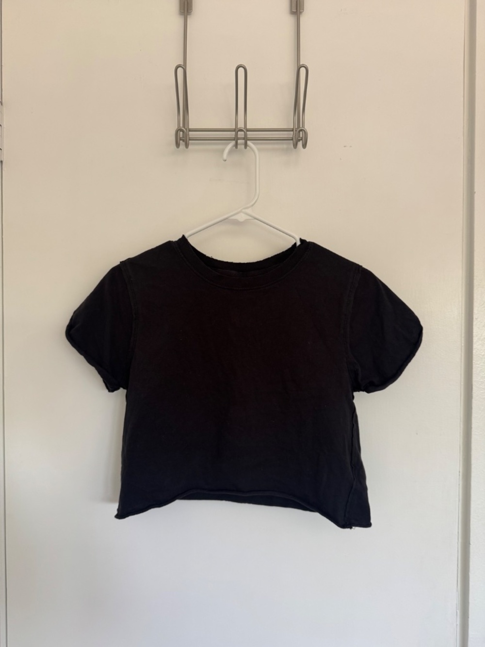 Free People We The Free Perfect Tee Bundle 3 Crop Tops Black Gray White - Picture 4 of 11
